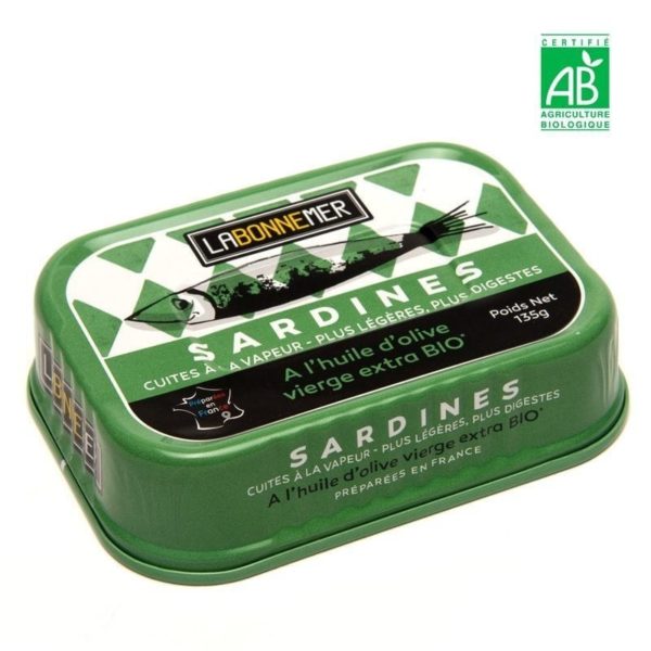 sardine huile d'olive extra bio