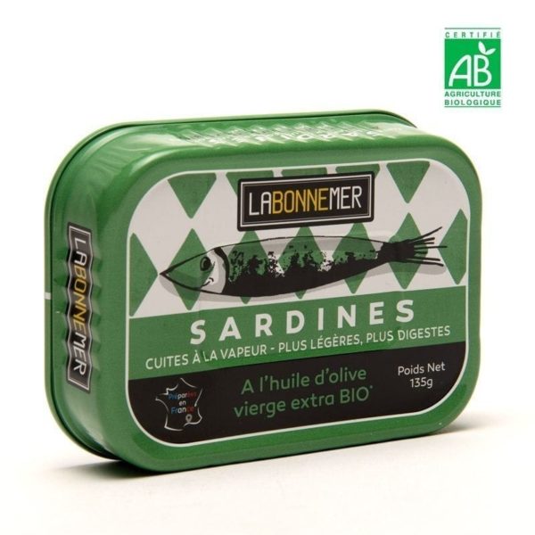 sardine huile d'olive extra bio