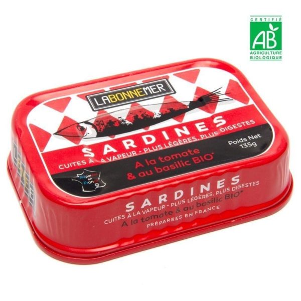 sardine tomate basilic bio