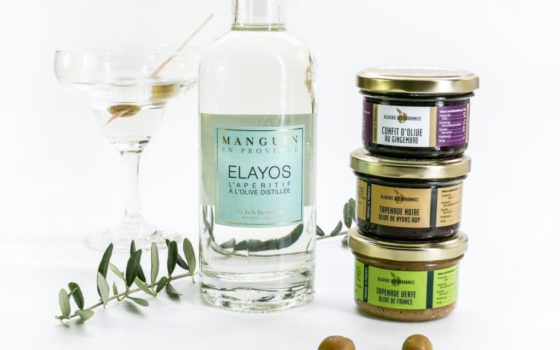 elayos, alcool olive, gin, olive
