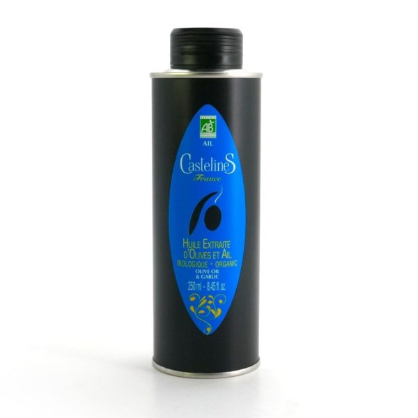 huile d'olive castelas aromatisée aromatique ail