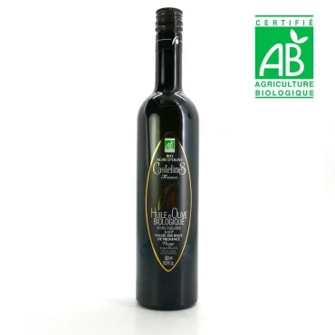 Huile d'olive Castelines noir BIO - Moulin Castelas
