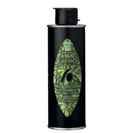 Huile d'olive Bio aromatisée citronnelle - Moulin Castelas